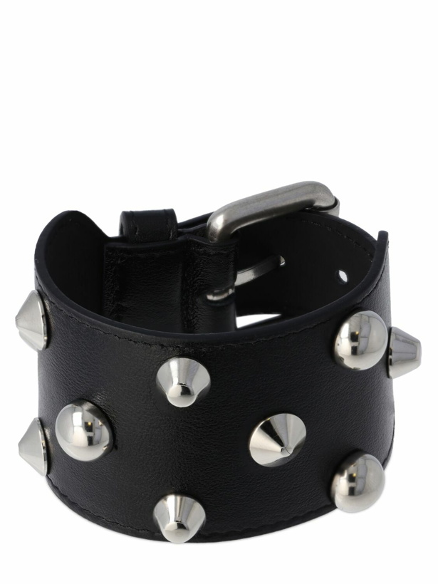Photo: BLUMARINE - Studded Leather Bracelet