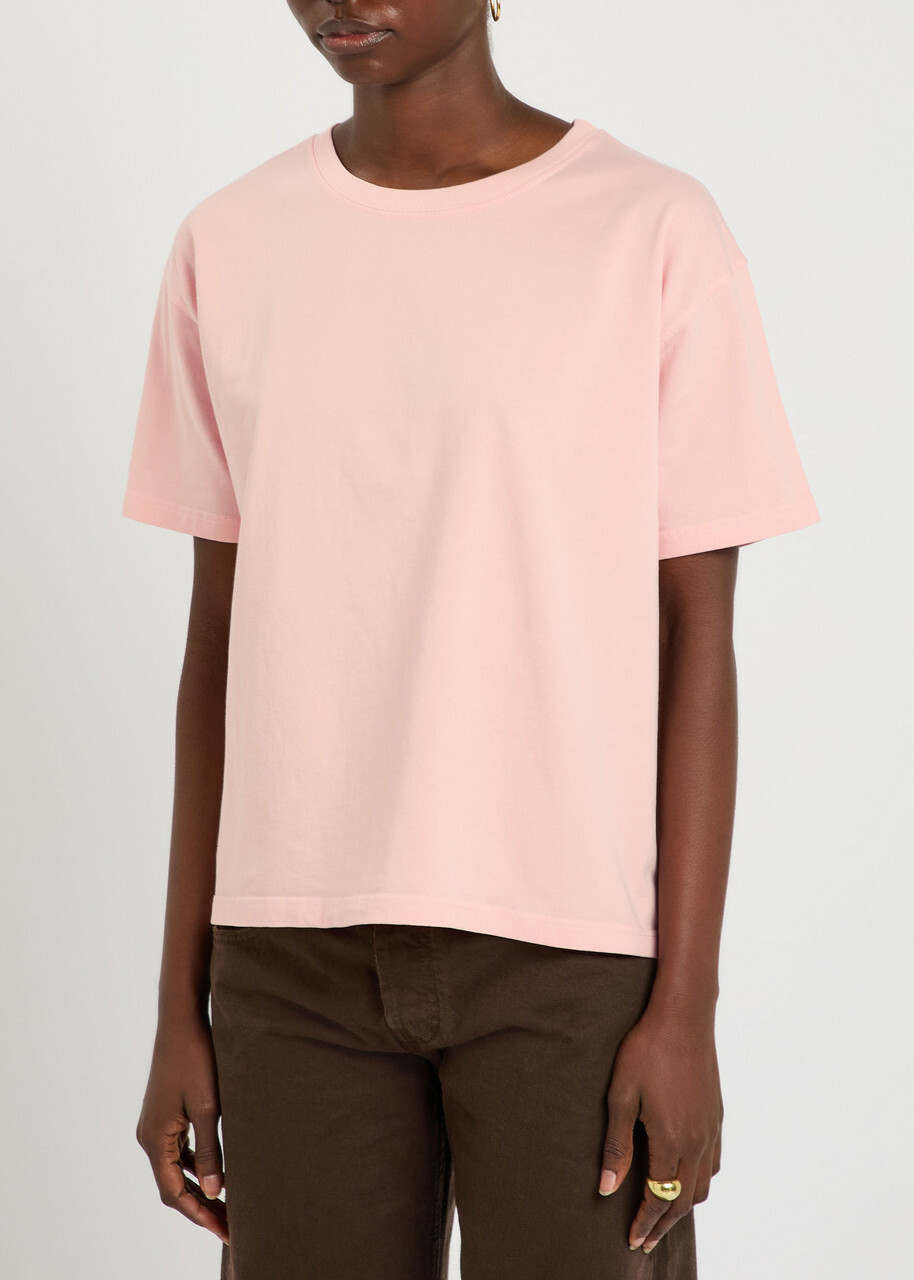 American Vintage Fizvalley Cotton T-shirt Light Pink