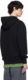 JW Anderson Black Logo Embroidery Hoodie