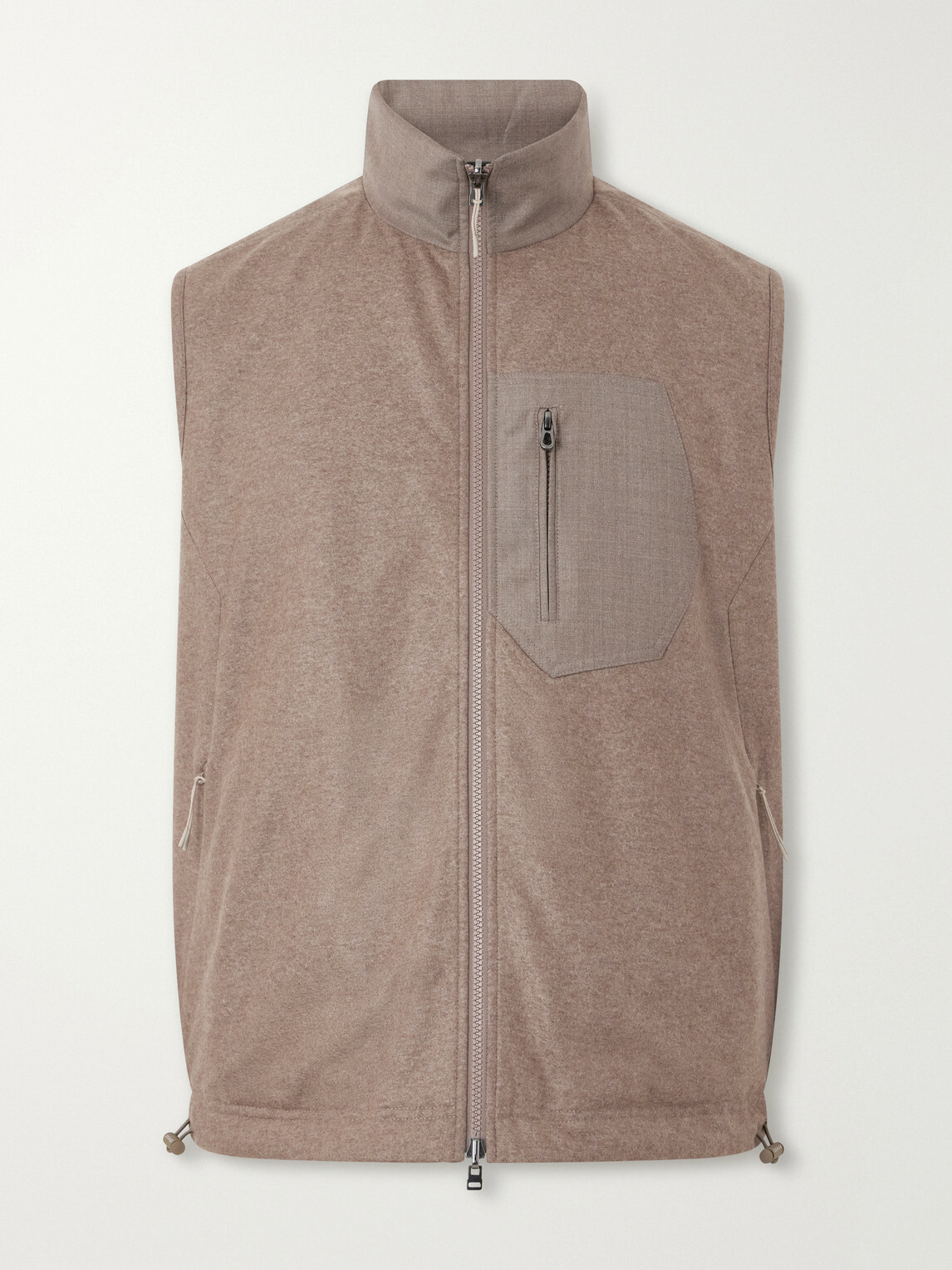 SEASE - Explorer Reversible Padded Cashmere and Wool Gilet - Brown