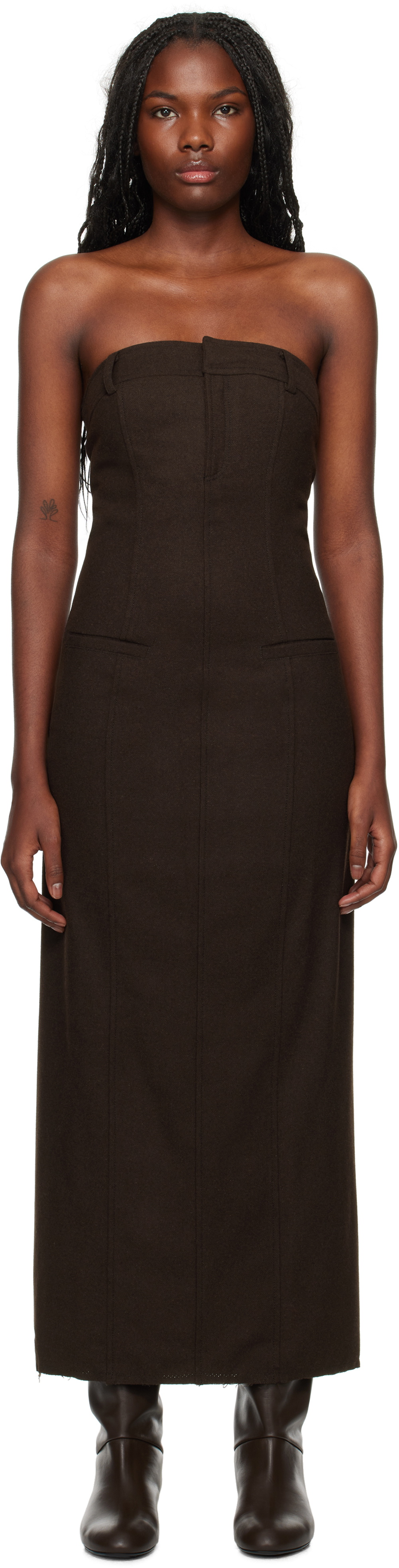 Gimaguas Brown Charlotte Maxi Dress Gimaguas