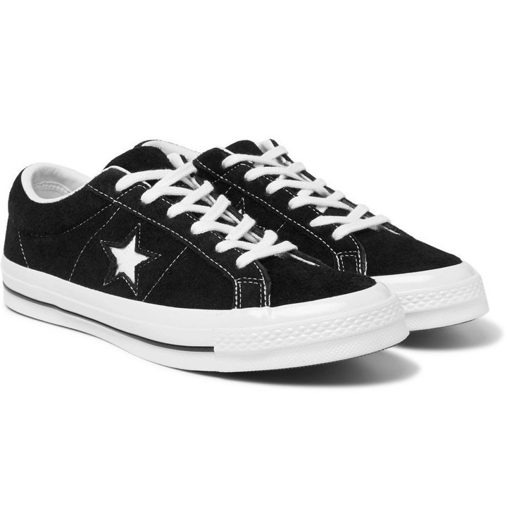 Photo: Converse - One Star OX Suede Sneakers - Black