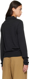 Studio Nicholson Gray Sark Knit Polo