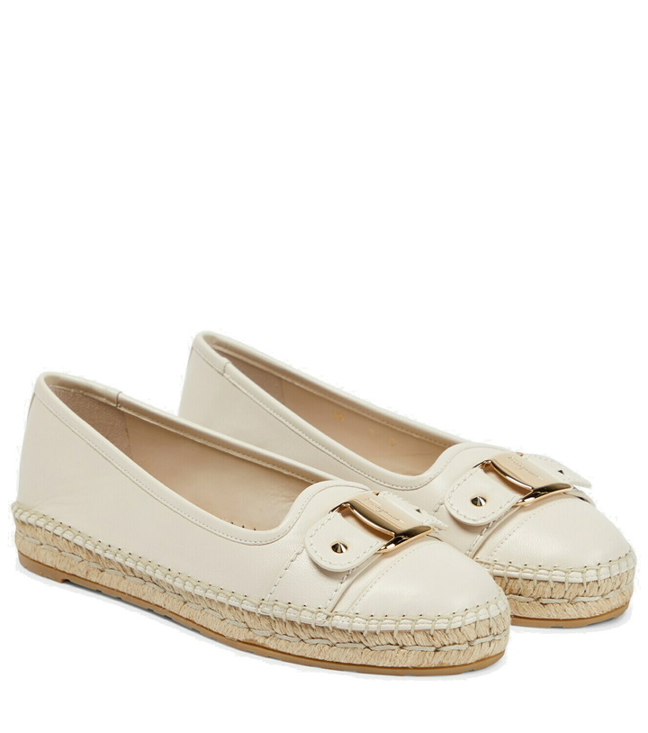 Photo: Ferragamo - Vara leather espadrilles