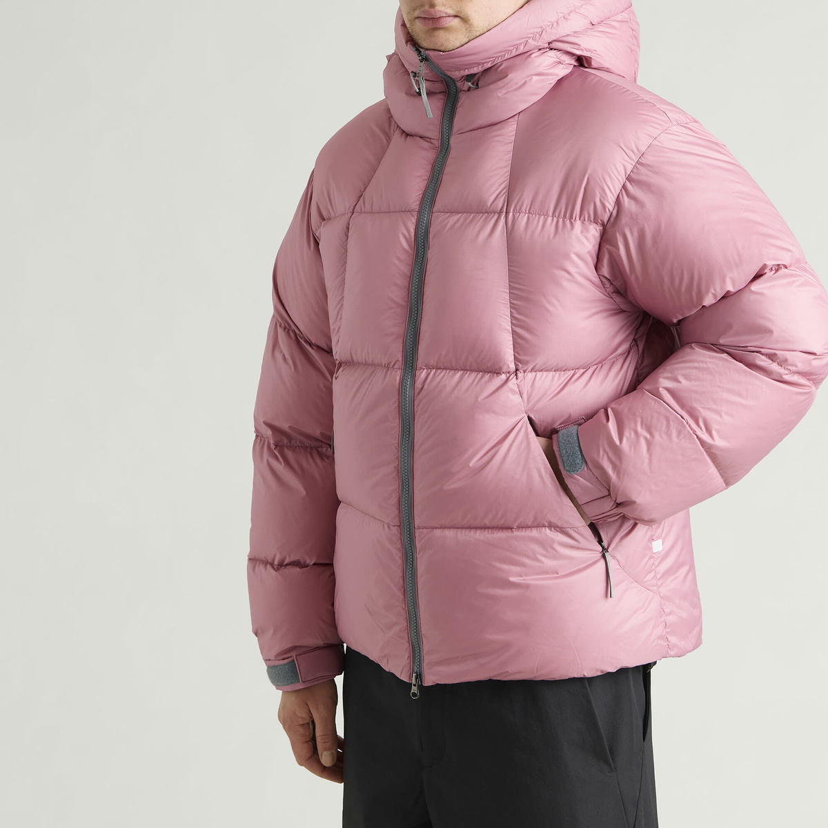 Goldwin Men's Crystalite Down Parka Jacket in Orchid Pink