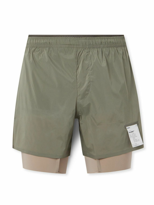 Photo: Satisfy - Straight-Leg Layered TechSilk™ Shell and Justice™ Shorts - Neutrals