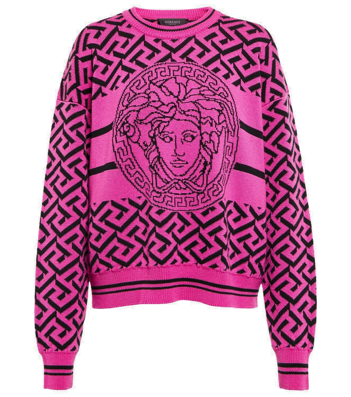 【送料&関税込】Versace Knit With Greek Braid Work P00742410.jpg