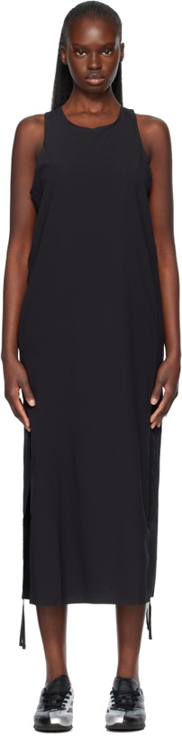 Photo: Y-3 Black Racer Cinch Midi Dress
