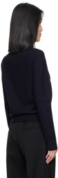 Jil Sander Navy Crewneck Sweater