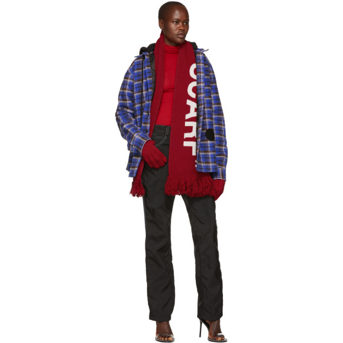 Off-White Red Quote Scarf Off-White