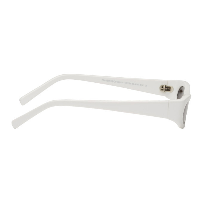 NOR White and Black Transmission Sunglasses