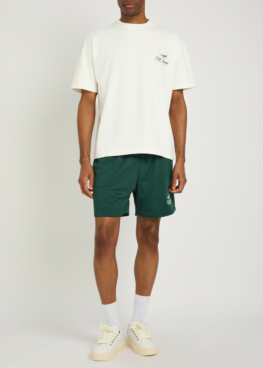 Cole Buxton International Logo-embroidery Cotton T-shirt White