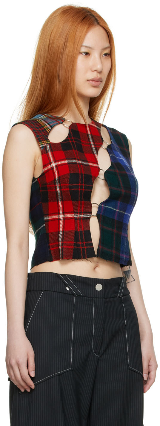 Rave Review Multicolor Deadstock Wool Tank Top Rave Review