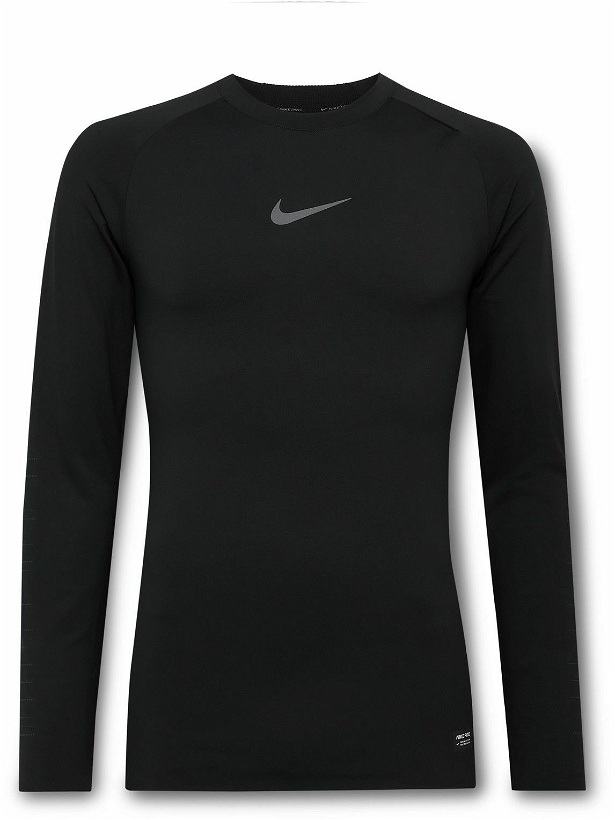 Photo: Nike Training - Advantage Logo-Print Dri-Fit Training Top - Black