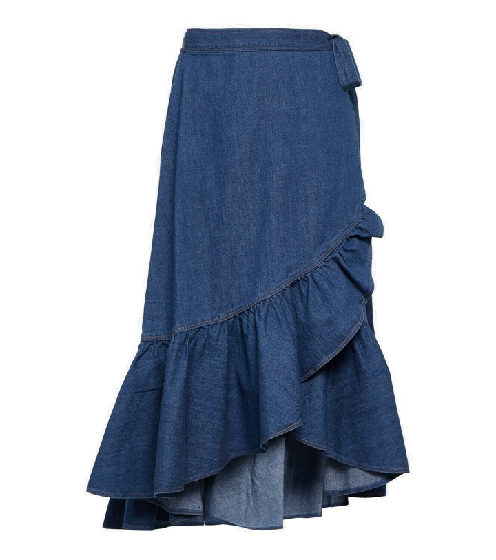 Photo: Polo Ralph Lauren Ruffled cotton chambray wrap skirt