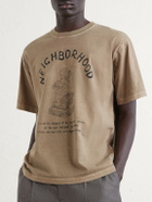 Neighborhood - Printed Cotton-Jersey T-Shirt - Green