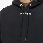 Palm Angels Men's Logo Popover Hoody in Black/White