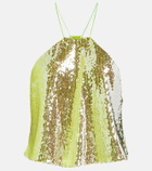 Dorothee Schumacher Glittering Nights sequined halterneck top