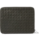 BOTTEGA VENETA - Intrecciato Leather Zip-Around Pouch - Green