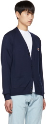 Maison Kitsuné Navy Fox Head Cardigan