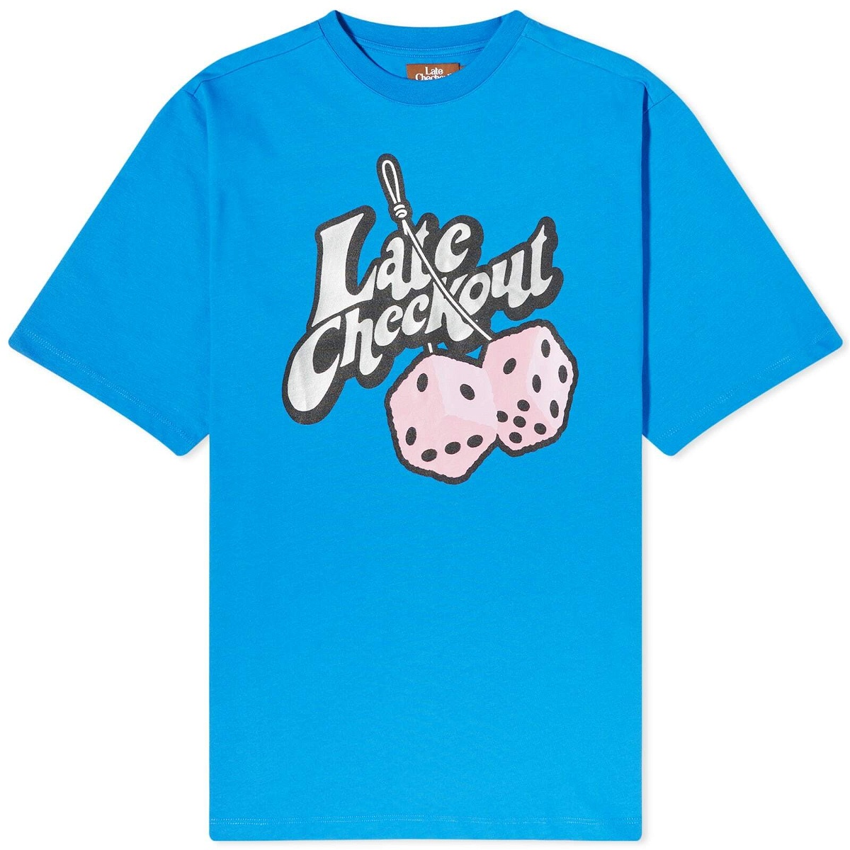 Photo: Late Checkout Fluffy Dice T-Shirt in Blue