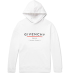 Givenchy - Logo-Print Loopback Cotton-Jersey Hoodie - White