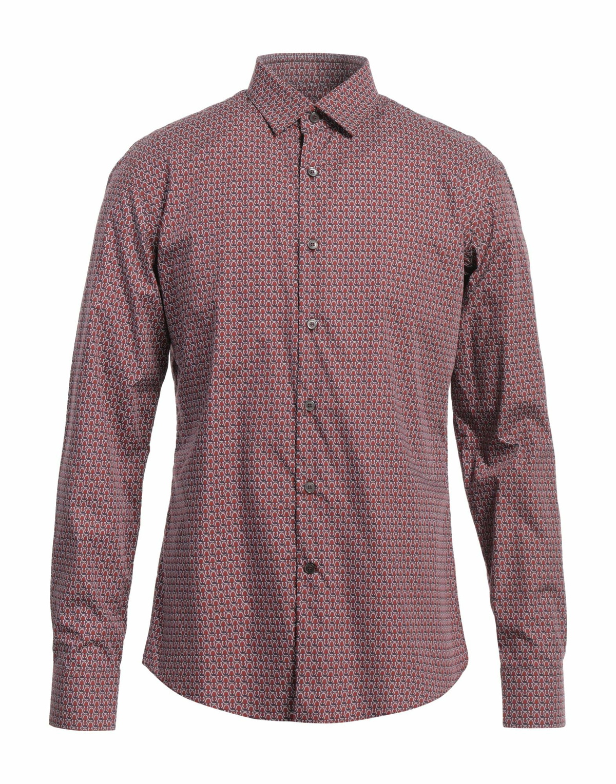 Ferragamo Mens Shirt Brick