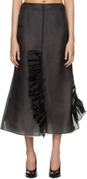 BITE Black Radieux Midi Skirt