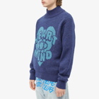 Billionaire Boys Club Men's Heart and Mind Crew Knit in Navy
