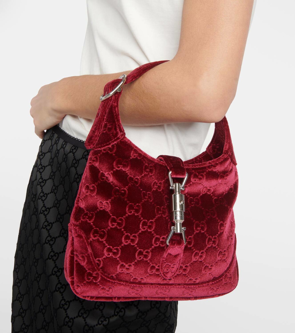 Gucci Jackie 1961 Small velvet shoulder bag Gucci