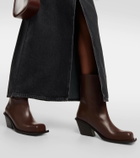 Gia Borghini Blondine leather ankle boots