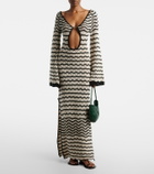 Bananhot Rey crochet cotton-blend maxi dress