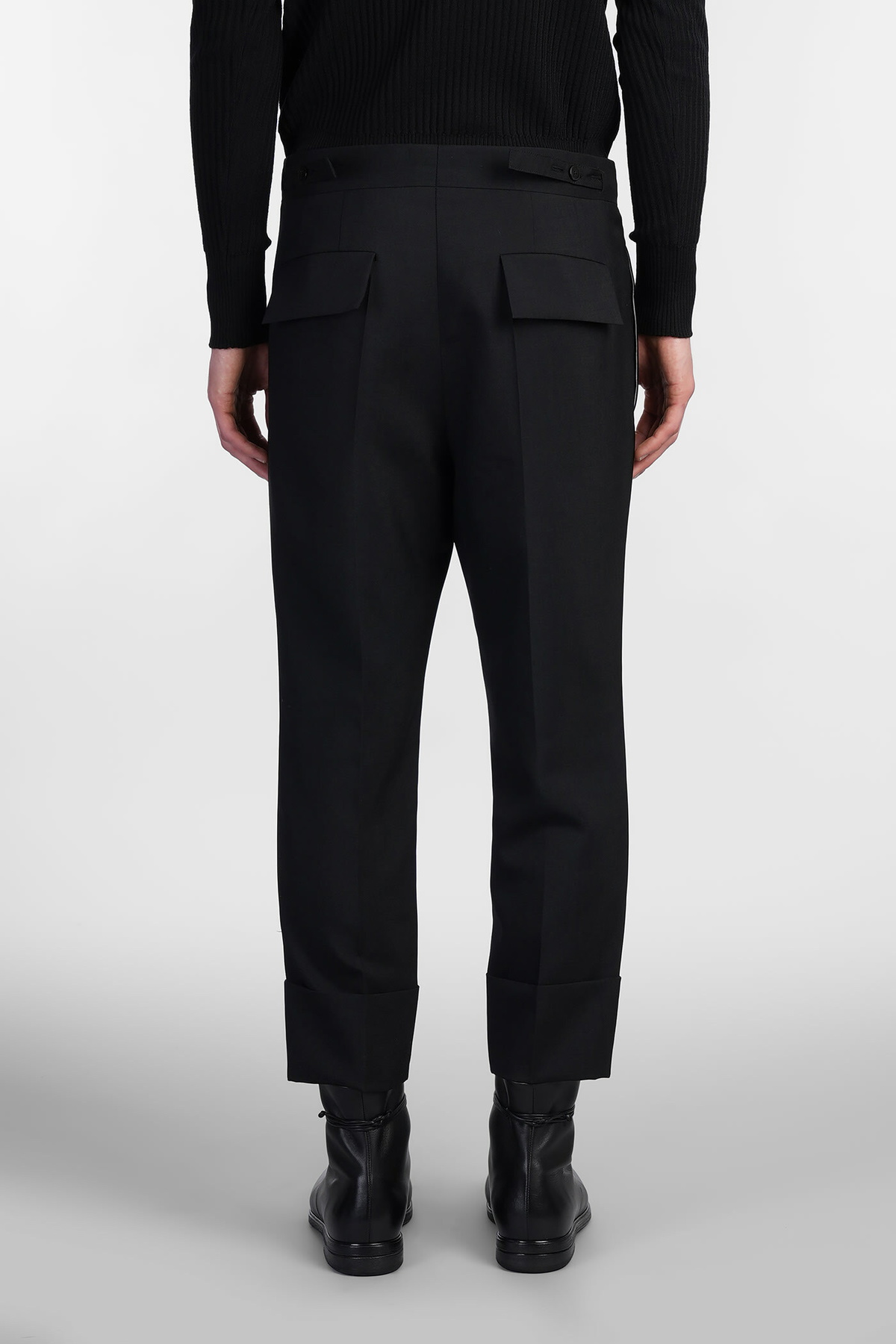 Sapio N 7 Pants In Black Wool