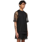 Dries Van Noten Black Mesh T-Shirt