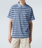 Prada Striped cotton polo shirt