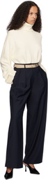 The Frankie Shop Beige Toni Leather Belt