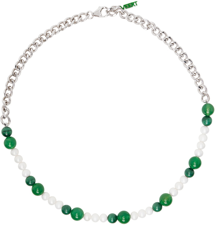Photo: VEERT White Gold Curb Chain Necklace