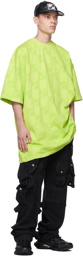 We11done Green Oversized Zurry T-Shirt