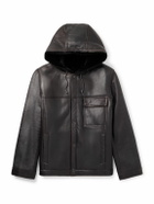 Yves Salomon - Shearling Hooded Jacket - Brown