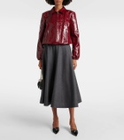 Gucci Leather bomber jacket