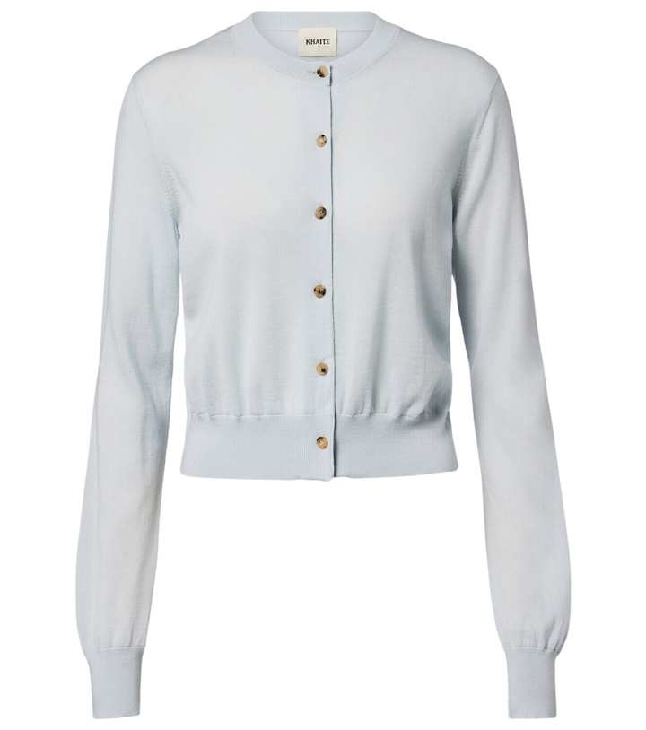 Photo: Khaite Tansy cropped wool and cashmere cardigan