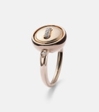 Pomellato Pom Pom Dot 18k rose gold ring with turquoise and diamonds