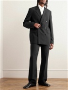 LOEWE - Double-Breasted Wool and Mohair-Blend Suit Jacket - Black