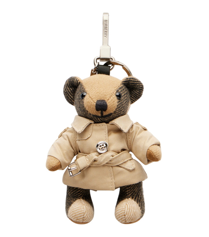 Photo: Burberry Thomas Bear cashmere bag charm