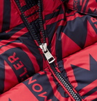 Moncler - Frioland Slim-Fit Logo-Print Quilted Shell Down Hooded Jacket - Red