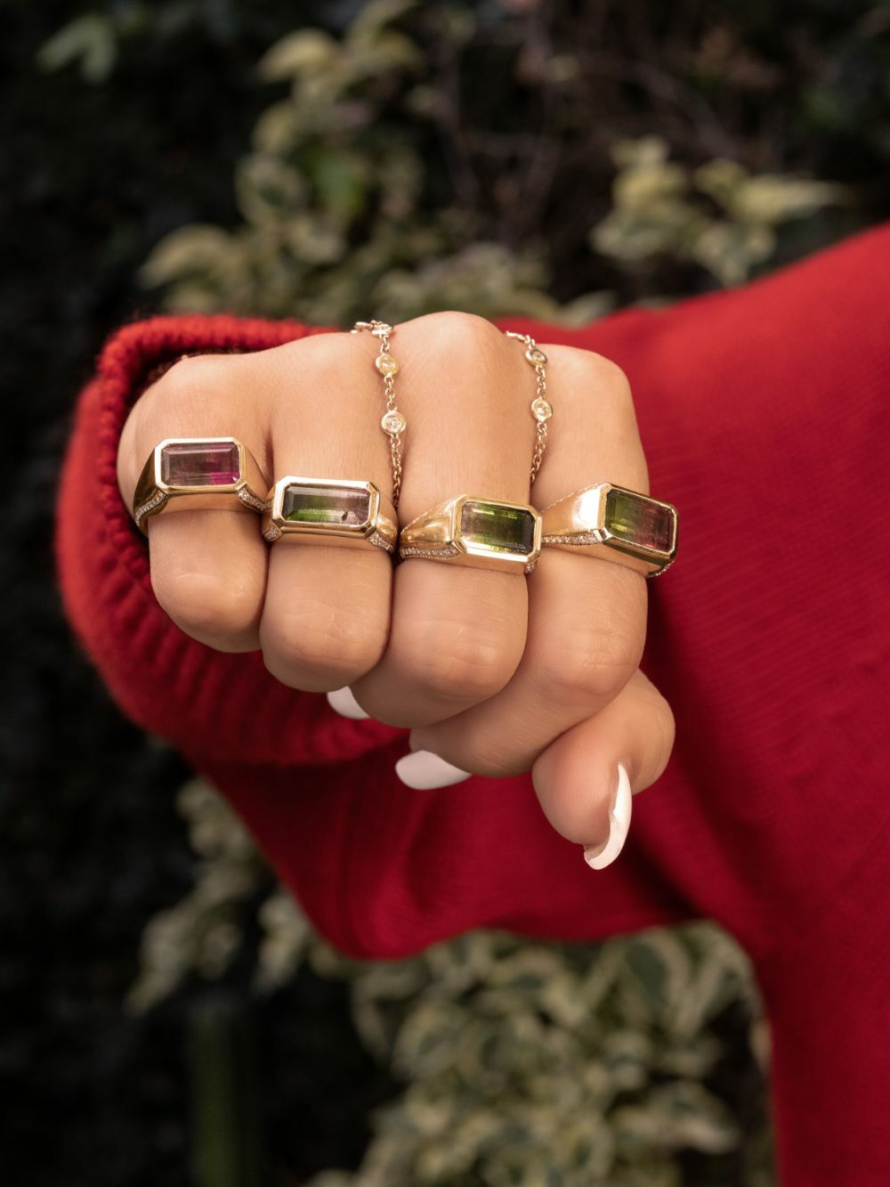 Jacquie Aiche 18K Yellow Gold Tourmaline And Diamond Ring