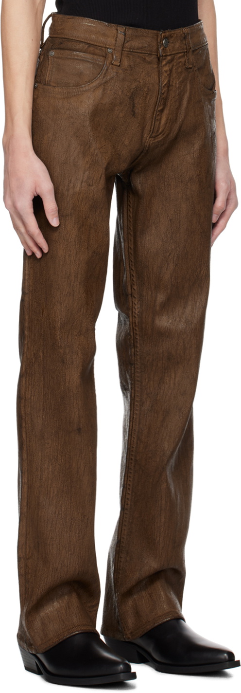 GUESS USA Brown Peeled Jeans