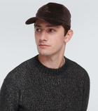 Loro Piana Logo corduroy baseball cap