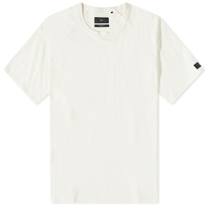 Photo: Y-3 Crepe Jersey T-Shirt in Off White