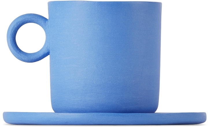 Photo: ÅBEN Blue Tea Cup & Saucer Set